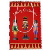 Vrolijk kerstfeest met notenkraker medium cadeauzakje (Voorkant)