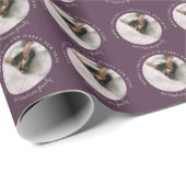 Vrolijk kerstfeest met One Circle Foto Byzantium Cadeaupapier (Rol Hoek)