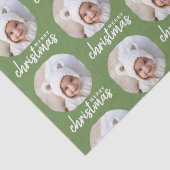Vrolijk kerstfeest met One Circle Foto - groen Tissuepapier (Detail)