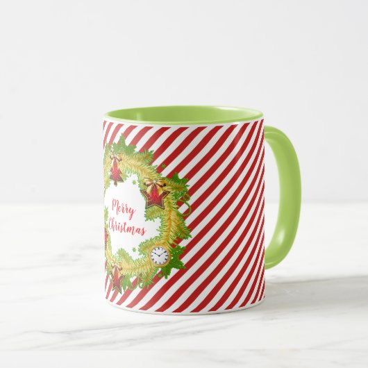 Vrolijk kerstfeest met piepen mok (Voorkant rechts)