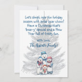 Vrolijk kerstfeest met Polar Beren Vakantie Flat K (Achterkant)