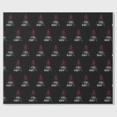 Vrolijk kerstfeest met Portugese vlag Cadeaupapier (Vlak)