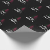 Vrolijk kerstfeest met Portugese vlag Cadeaupapier (Hoek)