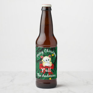 Vrolijk kerstfeest met Possum Bier Etiket