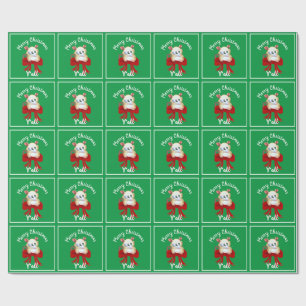 Vrolijk kerstfeest met Possum  Cadeaupapier