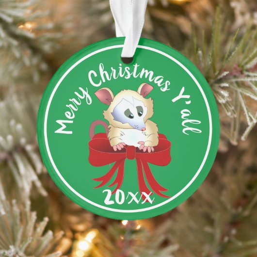 Vrolijk kerstfeest met Possum Ornament (Boom)