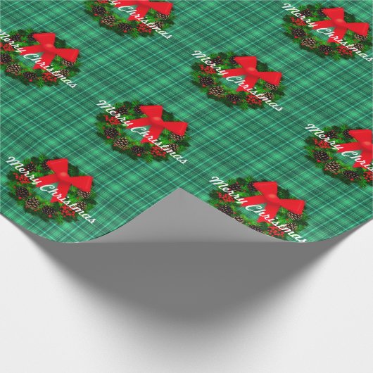 Vrolijk kerstfeest met Pset Retro Holiday Cadeaupapier (Hoek)