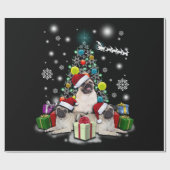 Vrolijk kerstfeest met Pug Dog Animal Cadeaupapier (Vlak)