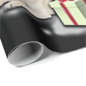Vrolijk kerstfeest met Pug Dog Animal Cadeaupapier (Rol Hoek)