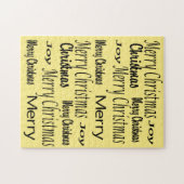 Vrolijk kerstfeest met puzzle kerst legpuzzel (Horizontaal)