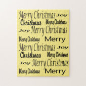 Vrolijk kerstfeest met puzzle kerst legpuzzel (Verticaal)