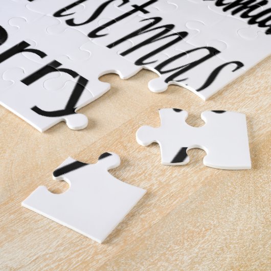 Vrolijk kerstfeest met puzzle kerst legpuzzel (Zijkant)