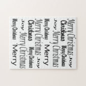 Vrolijk kerstfeest met puzzle kerst legpuzzel (Horizontaal)