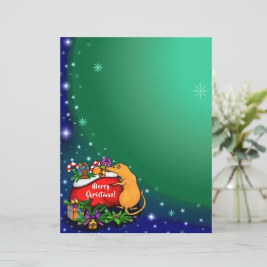 Vrolijk kerstfeest met Rat Prince (Staand voorkant)