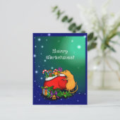 Vrolijk kerstfeest met Rat Prince Briefkaart (Staand voorkant)