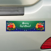 Vrolijk kerstfeest met Rat Prince Bumpersticker (Op auto)