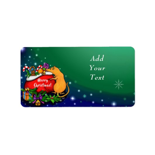 Vrolijk kerstfeest met Rat Prince Etiket (Voorkant)
