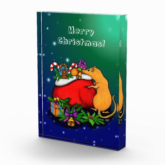 Vrolijk kerstfeest met Rat Prince Fotoblokken (Rechts)