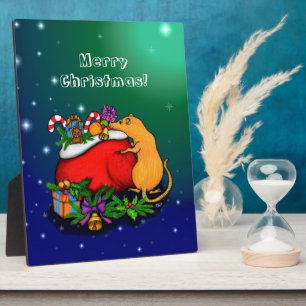 Vrolijk kerstfeest met Rat Prince Fotoplaat