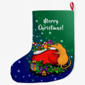 Vrolijk kerstfeest met Rat Prince Grote Kerstsok (Achterkant)