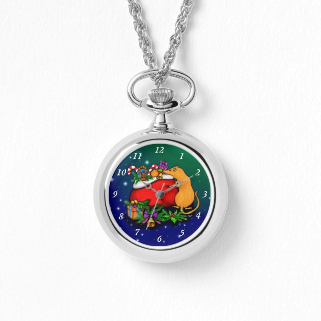 Vrolijk kerstfeest met Rat Prince Horloge (Voorkant)