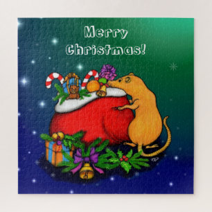 Vrolijk kerstfeest met Rat Prince Legpuzzel