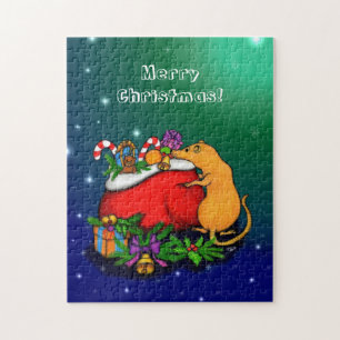 Vrolijk kerstfeest met Rat Prince Legpuzzel