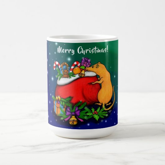 Vrolijk kerstfeest met Rat Prince Magische Mok (Midden)
