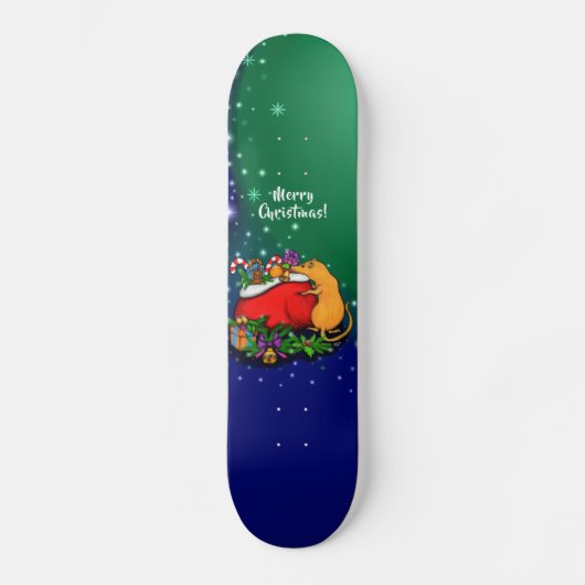 Vrolijk kerstfeest met Rat Prince Persoonlijk Skateboard (Voorkant)