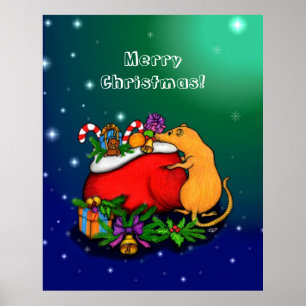 Vrolijk kerstfeest met Rat Prince Poster