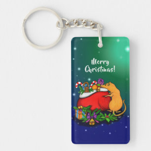 Vrolijk kerstfeest met Rat Prince Sleutelhanger