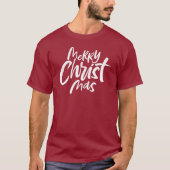 Vrolijk kerstfeest met religieuze roemeense modern t-shirt (Voorkant)
