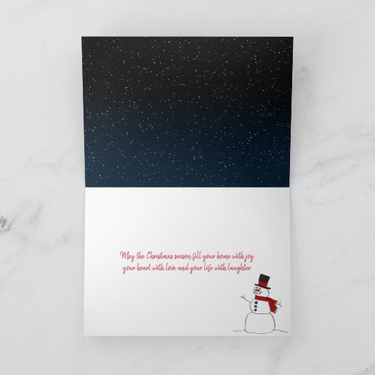 Vrolijk kerstfeest met rendier feestdagen kaart (Binnen)