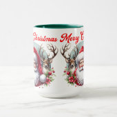 Vrolijk kerstfeest met rendiertje mok (Midden)
