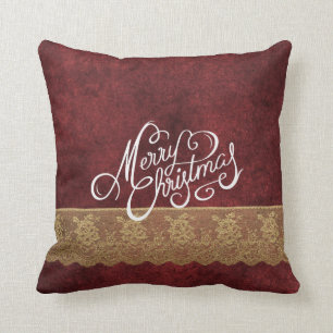 Vrolijk kerstfeest met rode gouden feestdag kussen