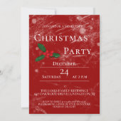 Vrolijk kerstfeest met Santa champagne Kaart (Achterkant)