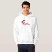 Vrolijk kerstfeest met Santa Hat Hoodie (Voorkant volledig)