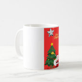 Vrolijk kerstfeest met Santa's Cheer! Koffiemok (Voorkant links)