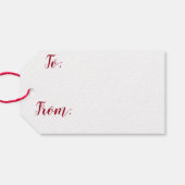 Vrolijk kerstfeest met sneeuwvlok cadeaulabel (Achterkant Horizontaal)