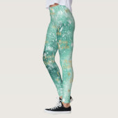 Vrolijk kerstfeest met sneeuwvlokken leggings (Links)