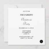 Vrolijk kerstfeest met sneeuwvlokken, sneeuwpop me kaart (Achterkant)