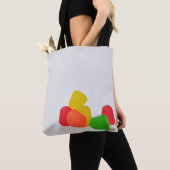Vrolijk kerstfeest met Snoep druppels Tote Bag (Dichtbij)