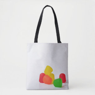 Vrolijk kerstfeest met Snoep druppels Tote Bag