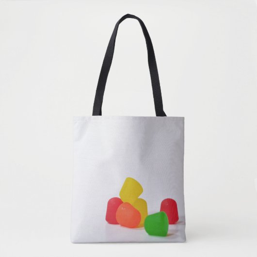 Vrolijk kerstfeest met Snoep druppels Tote Bag (Voorkant)