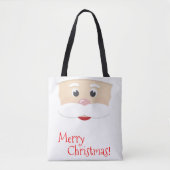 Vrolijk kerstfeest met Snowflakes Tote Bag (Voorkant)
