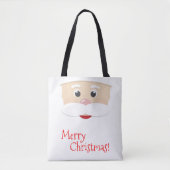Vrolijk kerstfeest met Snowflakes Tote Bag (Voorkant)