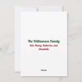 Vrolijk kerstfeest met Tail Santa Hat Cute Dog Feestdagenkaart (Achterkant)