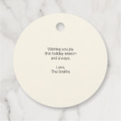 Vrolijk kerstfeest met tekst cadeautjes Labels (Achterkant)