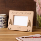 Vrolijk kerstfeest met twee kabouters gegraveerde lijstjes (Links)