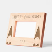 Vrolijk kerstfeest met twee kabouters gegraveerde lijstjes (Links)